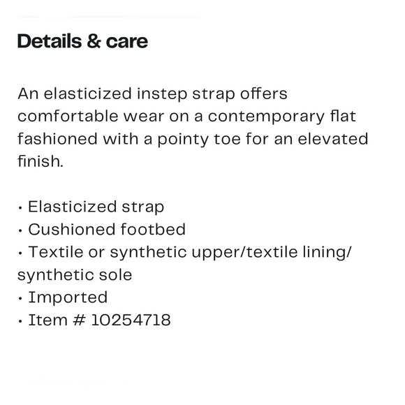 Bella Vita Darby pointed Toe Elastic T-Strap Flats Black Women’s Size 7.5 - Picture 15 of 15